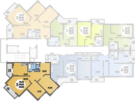 Продается 3-комнатная квартира ЖК Парк у дома, литера 8.2, 84  м², 13910400 рублей