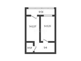 Продается 1-комнатная квартира Домбайская ул, 41.1  м², 4720000 рублей