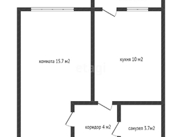 Продается 1-комнатная квартира Конгрессная ул, 33.6  м², 5050000 рублей