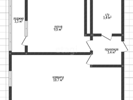 Продается 1-комнатная квартира Заполярная ул, 35  м², 3850000 рублей