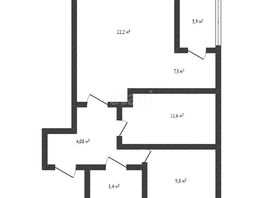 Продается 3-комнатная квартира Командорская ул, 66.9  м², 8500000 рублей