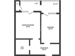 Продается 1-комнатная квартира ЖК Девелопмент-Плаза, 52.2  м², 14500000 рублей