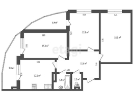 Продается 3-комнатная квартира Конгрессная ул, 89  м², 13000000 рублей