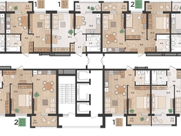 Продается 1-комнатная квартира ЖК Мята, 33.8  м², 6286800 рублей