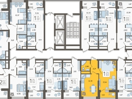 Продается 1-комнатная квартира ЖК Кислород, корпус 2, 38.22  м², 16545438 рублей