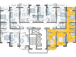 Продается 3-комнатная квартира ЖК Ural (Урал), 78.74  м², 8803132 рублей