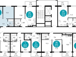 Продается 2-комнатная квартира ЖК Лестория, дом 1, 51.5  м², 30005850 рублей
