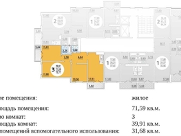 Продается 3-комнатная квартира Адмирала Пустошкина ул, 72  м², 10700000 рублей