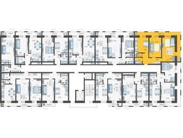 Продается 2-комнатная квартира ЖК Небо, литера 5, 64.5  м², 9417000 рублей