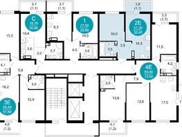 Продается 1-комнатная квартира ЖК Лестория, дом 5, 32.4  м², 13530240 рублей