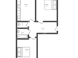 Продается 2-комнатная квартира краеведа Соловьёва В.А. ул, 58.6  м², 5800000 рублей