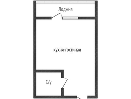 Продается Студия Евгении Жигуленко ул, 18.9  м², 3850000 рублей