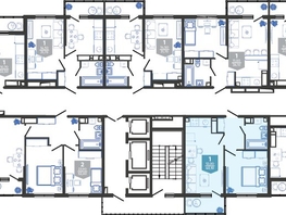 Продается 1-комнатная квартира ЖК Облака-3, дом 1, 40.1 м², 7653085 рублей