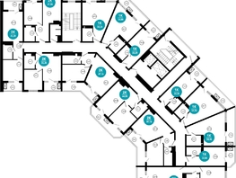 Продается 1-комнатная квартира АО Нескучный сад, корпус 1, 34.3  м², 33823200 рублей