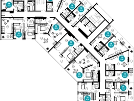 Продается 2-комнатная квартира АО Нескучный сад, корпус 1, 56.2 м², 54778140 рублей
