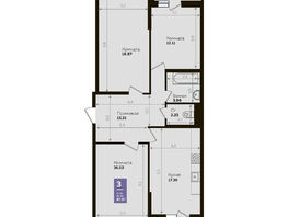 Продается 3-комнатная квартира ЖК Левада, литера 8, 83.7 м², 9130909 рублей