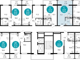 Продается 1-комнатная квартира ЖК Лестория, дом 2, 26.5 м², 15264000 рублей
