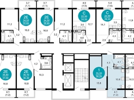 Продается 1-комнатная квартира ЖК Лестория, дом 2, 36.2 м², 18176020 рублей