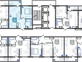 Продается 1-комнатная квартира ЖК Облака-3, дом 1, 39.9 м², 8137605 рублей