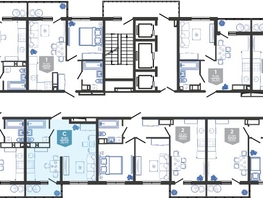 Продается Студия ЖК Облака-3, дом 1, 32.4 м², 7396920 рублей