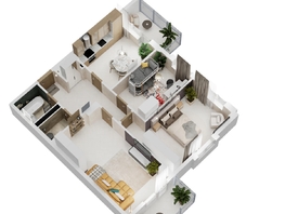 Продается 3-комнатная квартира ЖК Золотой Берег, литер 2, 83.29 м², 17157740 рублей
