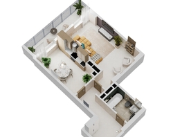 Продается 1-комнатная квартира ЖК Золотой Берег, литер 2, 54 м², 10962000 рублей