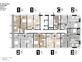 Продается 1-комнатная квартира ЖК DOGMA PARK (Догма парк), литера 16, 38.4 м², 6408730 рублей