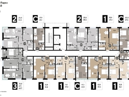 Продается 2-комнатная квартира ЖК DOGMA PARK (Догма парк), литера 16, 59.3 м², 7799136 рублей