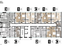 Продается 2-комнатная квартира ЖК DOGMA PARK (Догма парк), литера 17, 58.6 м², 9387720 рублей