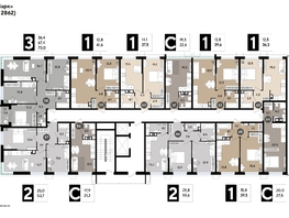 Продается 3-комнатная квартира ЖК DOGMA PARK (Догма парк), литера 17, 69.1  м², 10371910 рублей
