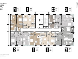 Продается 1-комнатная квартира ЖК DOGMA PARK (Догма парк), литера 19, 43.6 м², 7725920 рублей