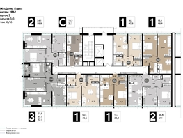 Продается 1-комнатная квартира ЖК DOGMA PARK (Догма парк), литера 19, 38.7 м², 7008571 рублей