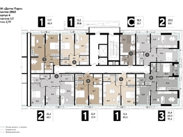 Продается 3-комнатная квартира ЖК DOGMA PARK (Догма парк), литера 20, 70.6  м², 8702439 рублей
