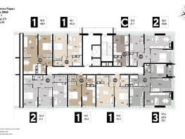 Продается 2-комнатная квартира ЖК DOGMA PARK (Догма парк), литера 18, 55.8  м², 7740576 рублей