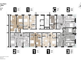 Продается 1-комнатная квартира ЖК DOGMA PARK (Догма парк), литера 18, 47.7  м², 7049297 рублей