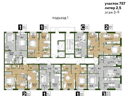 Продается 1-комнатная квартира ЖК DOGMA PARK (Догма парк), литера 22, 37.5  м², 6892500 рублей