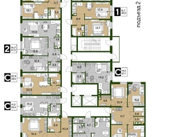 Продается 2-комнатная квартира ЖК DOGMA PARK (Догма парк), литера 22, 57.3  м², 7662615 рублей