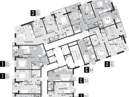 Продается 2-комнатная квартира ЖК Парк Победы 2, литера 19, 69.6 м², 11073360 рублей