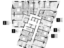 Продается 3-комнатная квартира ЖК Парк Победы 2, литера 21, 83.4 м², 11684340 рублей
