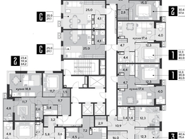 Продается 2-комнатная квартира ЖК Парк Победы 2, литера 21, 64.2 м², 10625100 рублей