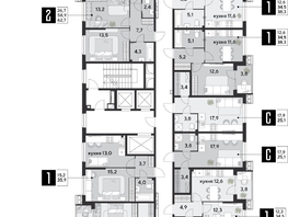 Продается 2-комнатная квартира ЖК Парк Победы 2, литера 28, 62.7 м², 10151130 рублей