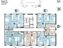 Продается 2-комнатная квартира ЖК Порто-Ново, литера 6, 65.4  м², 9370251 рублей
