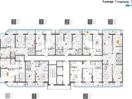 Продается 2-комнатная квартира ЖК Рекорд 2, литера 1, 71.9 м², 14372811 рублей