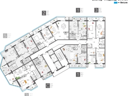 Продается 3-комнатная квартира ЖК Рекорд 2, литера 2, 98.1  м², 19914300 рублей