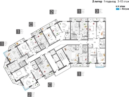 Продается 3-комнатная квартира ЖК Рекорд 2, литера 2, 98.3  м², 19158670 рублей