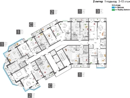 Продается 3-комнатная квартира ЖК Рекорд 2, литера 2, 98.3  м², 19129180 рублей