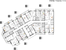Продается 2-комнатная квартира ЖК Рекорд 2, литера 2, 67.3 м², 13493650 рублей
