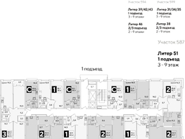 Продается 2-комнатная квартира ЖК Самолет, литера 51, 56.6  м², 9118260 рублей