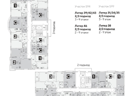 Продается 1-комнатная квартира ЖК Самолет, литера 51, 44.2  м², 7412341 рублей