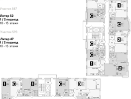 Продается 2-комнатная квартира ЖК Самолет, литера 52, 60.8  м², 9825280 рублей